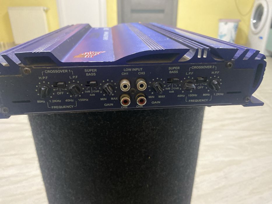 Sistem audio auto – Amplificator + Subwoofer Pioneer | Bass puternic