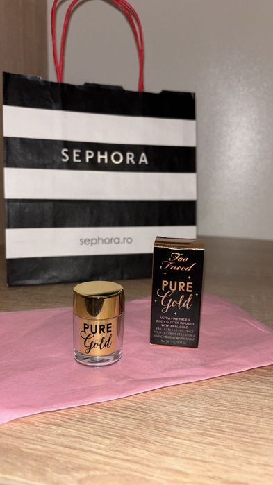 Too faced - pure gold sclipici ultra fin BODY GLITTER INFUSED WIER REAL GOLD