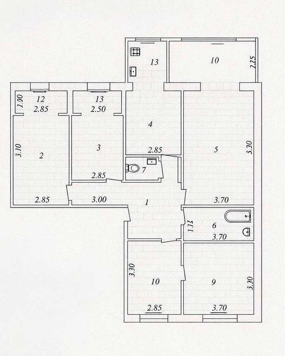Просторная 5/4/9 квартира на Янги Дархане с ремонтом
