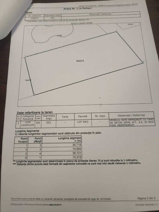 OCAZIE UNICA -Teren de vanzare pe faleza in Eforie Sud