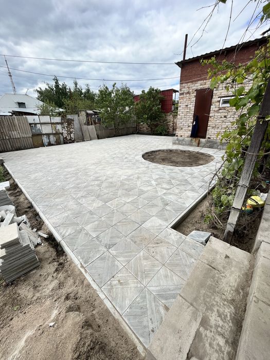 Брусчатка, укладка брусчатки, тратуарной плитки