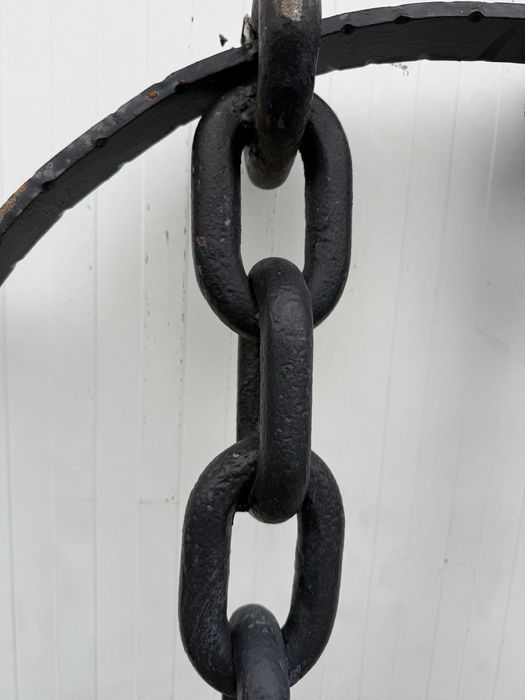 Poarta metalica artizanala 90x1,80 -Lanturi sudate -Stil Rustic Unicat