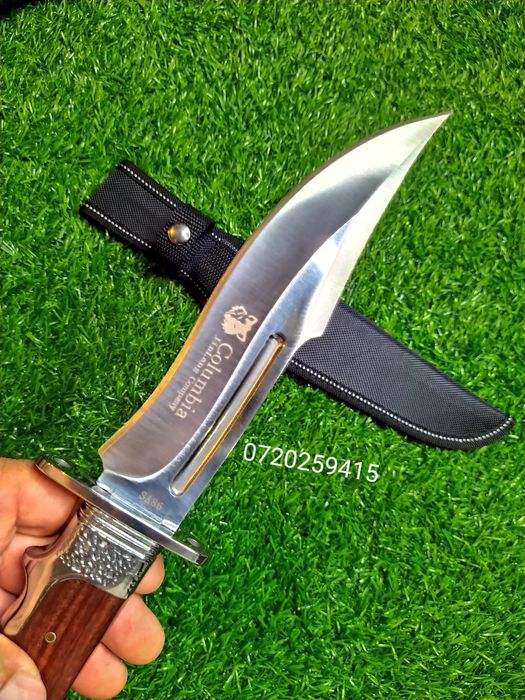 Cutit Profesional COLUMBIA + Teaca, Camping, Vanatoare, Pescuit 310mm!