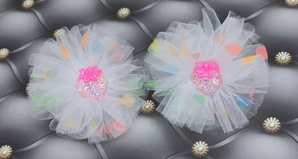 Бантики  резинке для волос