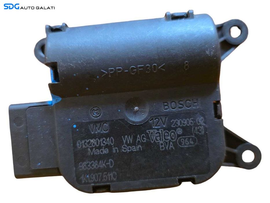Motoras Reglaj Grila Clapeta Clapete Aeroterma Seat Leon 1P 2004 - 2013 Cod 1K1907511C 0132801340 [N4572]