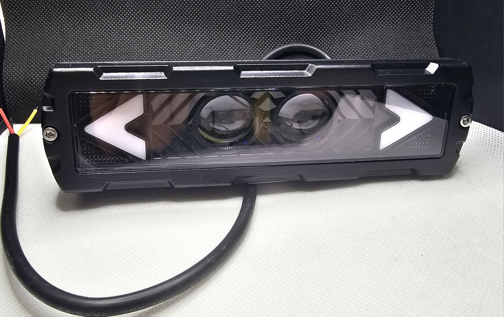 Мини лед бар, халоген, дневни LED светлини с лупа 15см