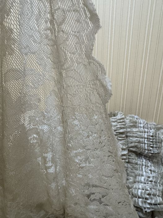 Продам тюль, гепюровый б/у