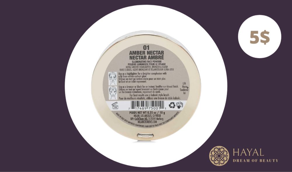 Milani amber nectar 01. Highlighter, illuminator