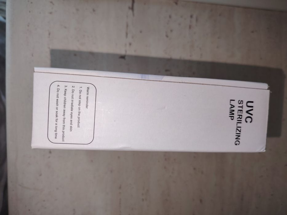 Lampă sterilizare UVC portabilă anti-bacteriană pentru wc/ coş gunoi/ garderobă, NOUĂ