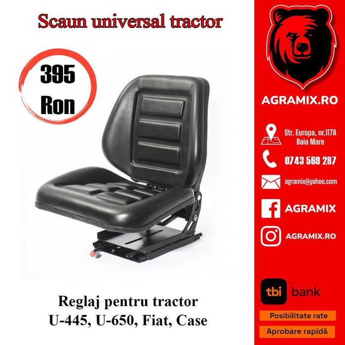Tractor Utb 445 Si 650, scaun nou reglaj triplu  Agramix