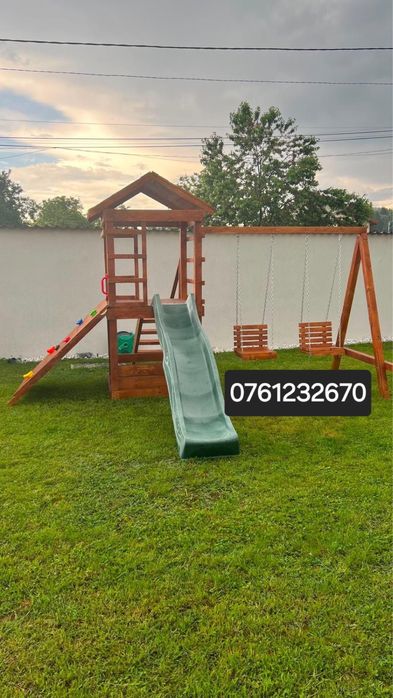Mobilier rustic pentru gradina din lemn masiv