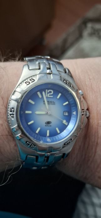 FOSSIL Ceas de mînă bărbătesc cu baterie și brățară metalică originala