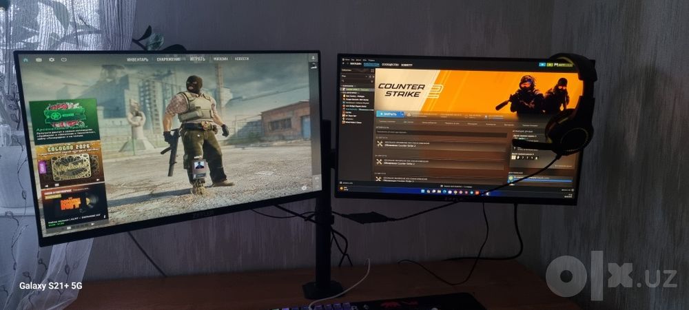 Full komplekt igravoy kompyuter sotiladi 2 monitor bilan