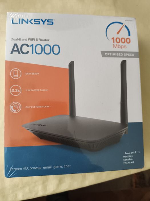Продавам чисто нов рутер  Linksys с гаранция 24м.