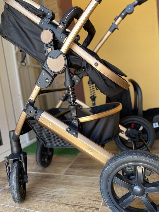 Cărucior 3în1 BabyDary Negru