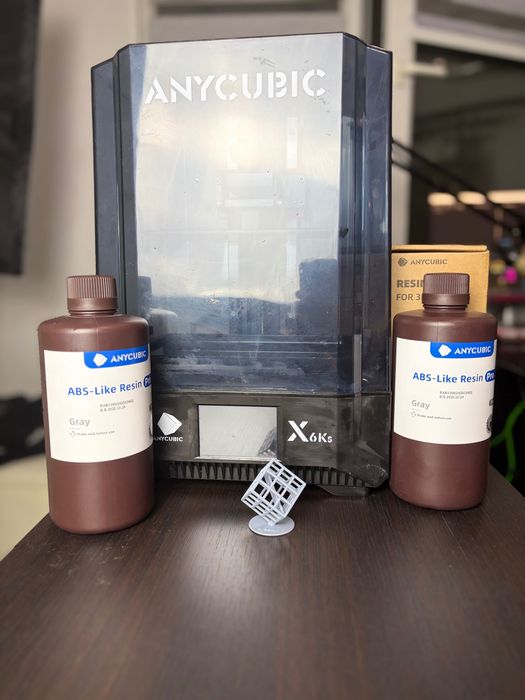 смолен SLA 3D принтер Anycubic Photon Mono X 6Ks + 9 литра неотворена смола и ~2 литра подарък