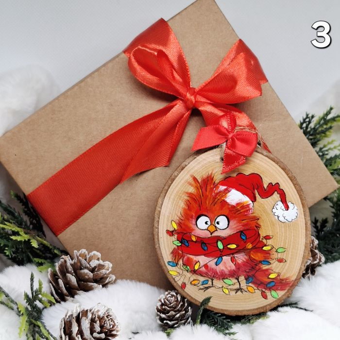 Коледни рисувани играчки