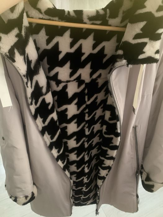 Двустороняя зимняя шубка-куртка