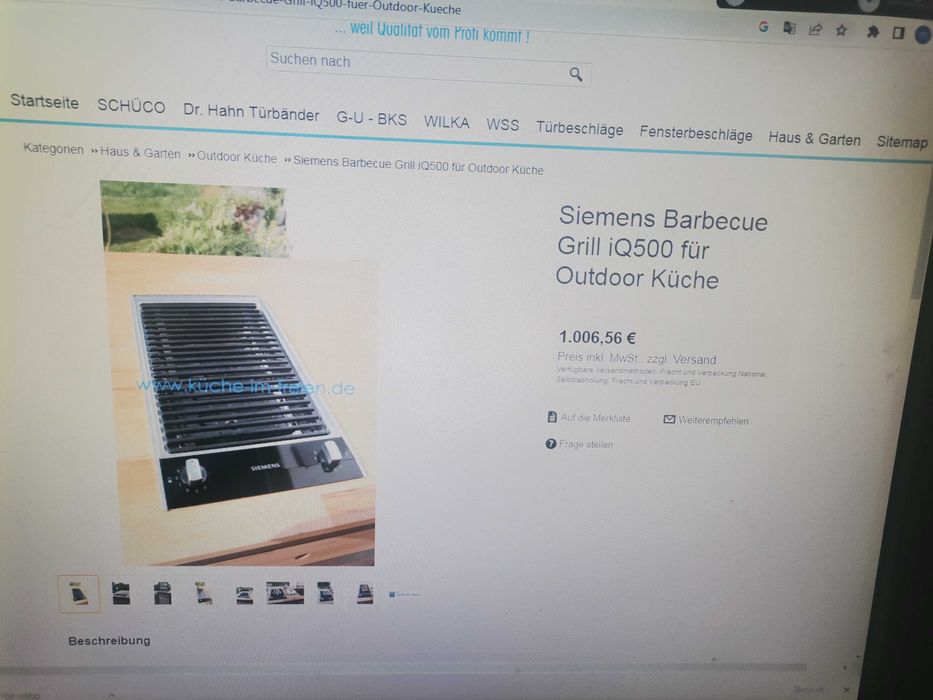 Siemens plita barbecue