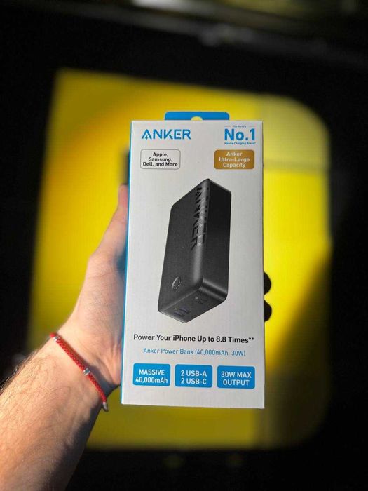 Anker Power Bank 40 000 mAh 30W Мощный и Портативный. Есть доставка