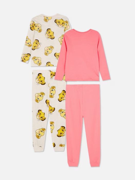 2 perechi de pijamale cu bluze și pantaloni Primark Lion King 4-5ani