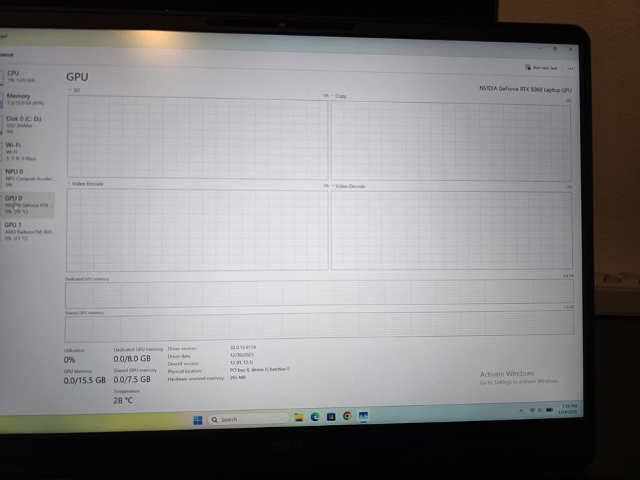Laptop gaming HP omen 16-ap0041ns  RTX 5060
