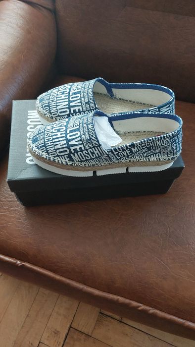 Espadrile Love MOSCHINO Dama Nr 36 Noi