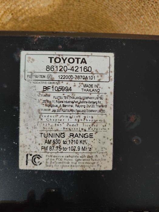 Автомагнитола RAV 4 2007г