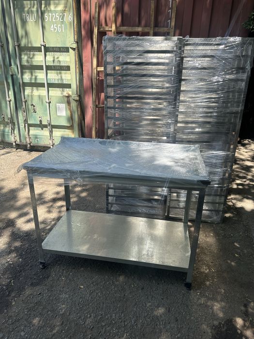 Стол - мойка из нержавейки