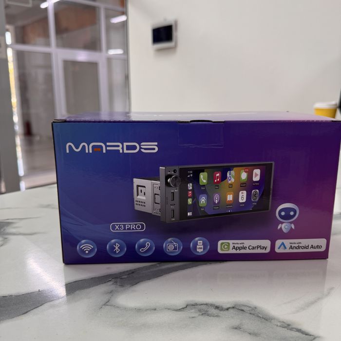 Android магнитола 1 DIN 4/64 ГБ — CarPlay, Android Auto, оригинал