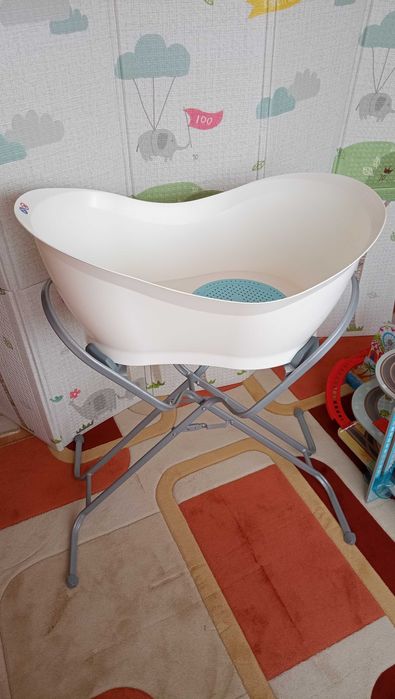 Бебешка вана Babymoov Aquanest със стойка (+ затопляща подложка)