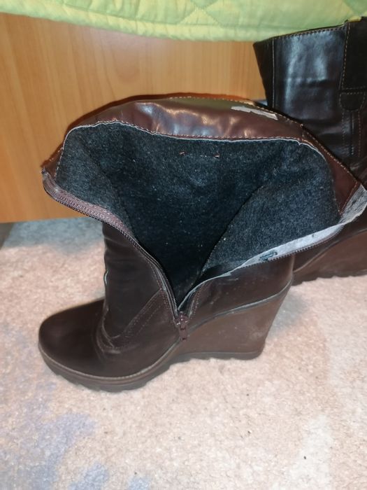Cizme / ghete / botine dama, piele naturala marimea 37