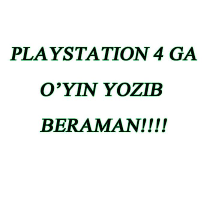Playstation 4 kansoliga o'yin yozib beraman