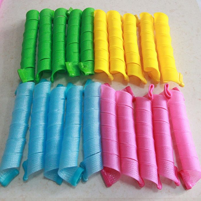 8 броя ролки за вълнообразни къдрици