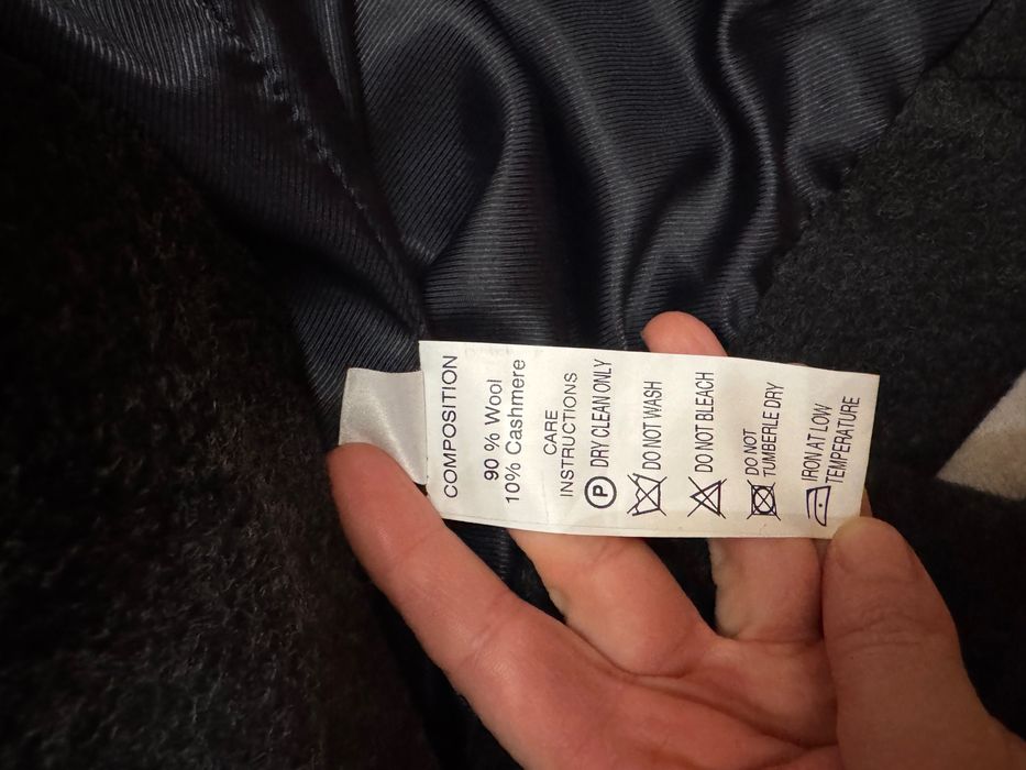 Ново графитеносиво палто - вълна и кашмир