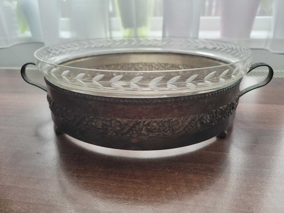 Fructieră placată cu argint