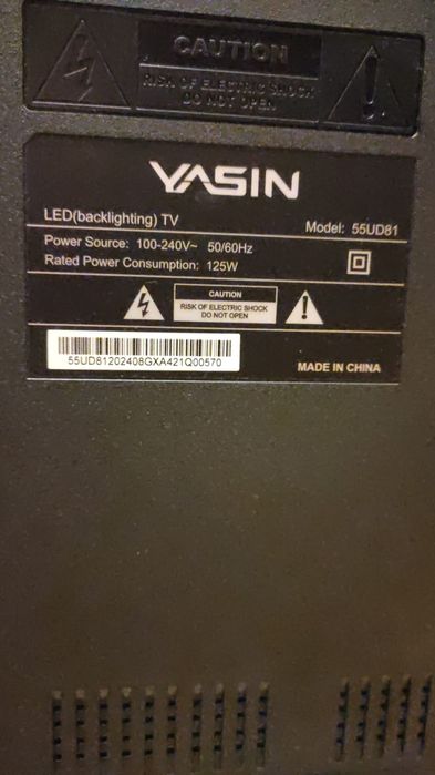 Продам телевизор Yasin