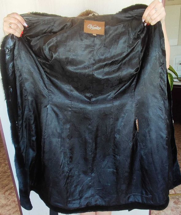 Шуба мутон/норка