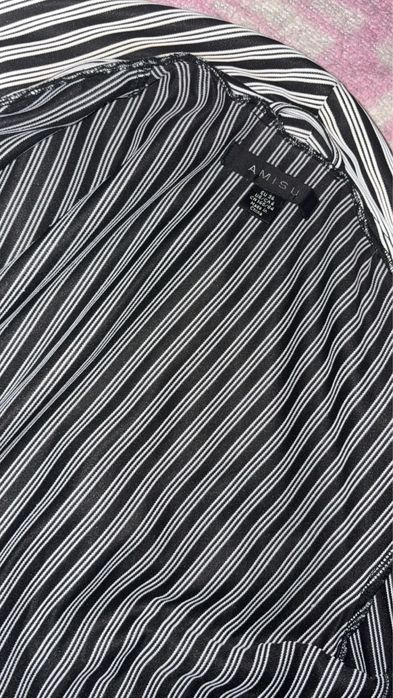 Sacou/Blazer lejer cu dungi alb negru