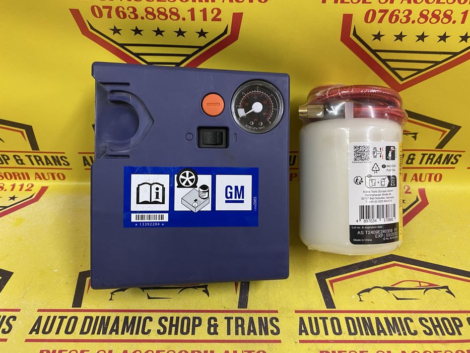 Compresor auto umflat roti original Opel Gm kit pana reparatie rota 12
