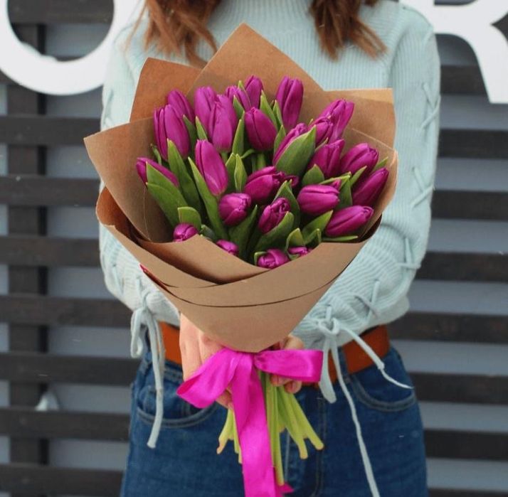 Премиум-тюльпаны к 8 Марта