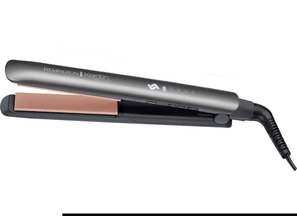 Преса за коса Remington Keratin Protect S8598, Керамично покритие, 230°C, Сива