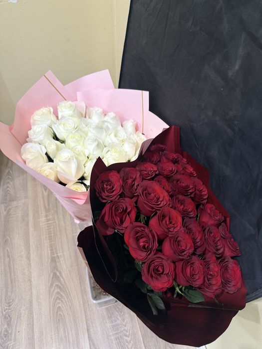 Свежие букеты розы