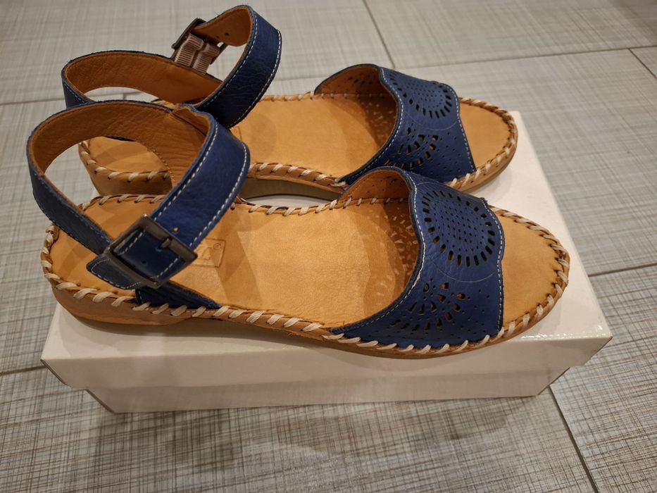 Дамски комфортнни сандали естествена кожа