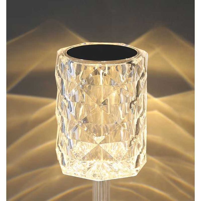 Настолна лампа, RGB LED, със сензорен димер, 3 нива на интензитет