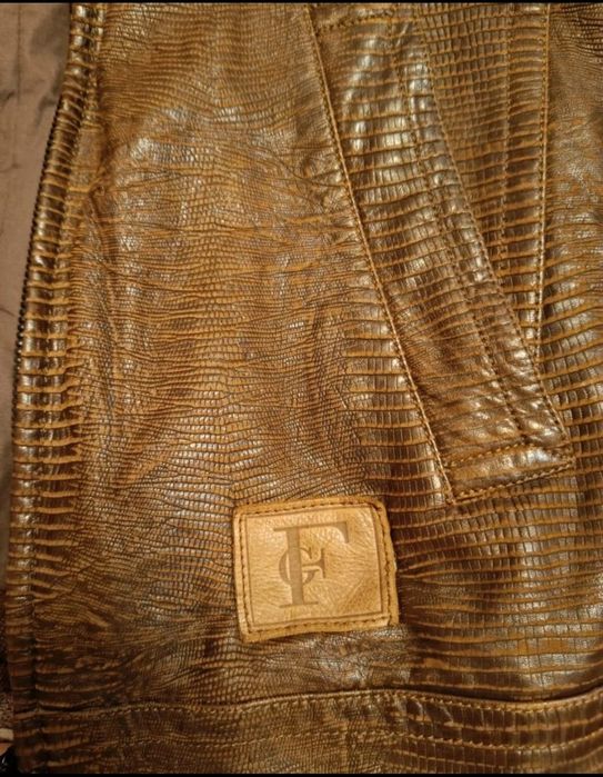 Geaca piele Gianfranco Ferre originala