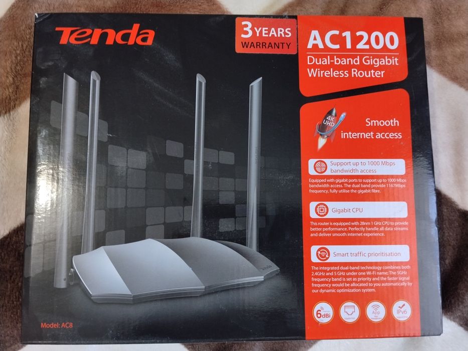 Router wireless Tenda AC 1200   AC 8