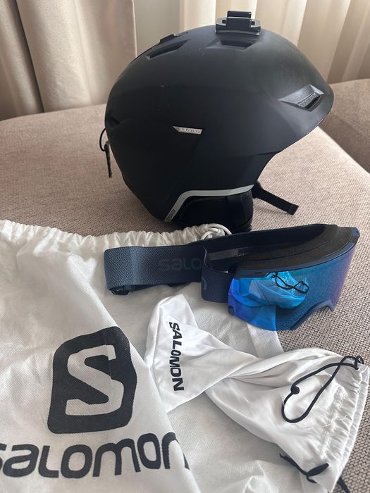 Set Casca + Ochelari Ski Salomon
