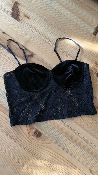 Бюстие черно Зара