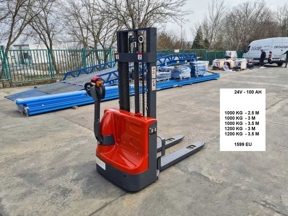 transpalet electric cu catarg stivuitor electric rafturi Mare discount